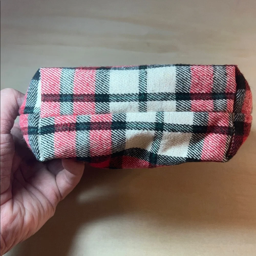 Plaid Red and Black Women's Cosmetic/Travel Bag